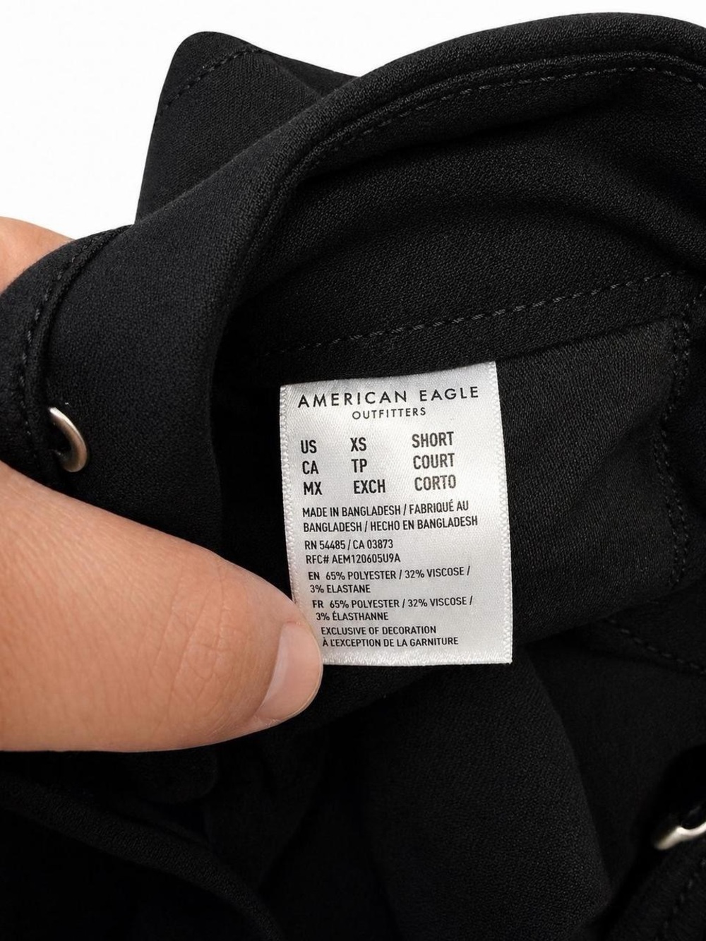American Eagle Outfitters Black Drawstring Joggers - Picture 4 of 4